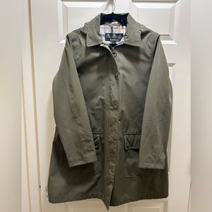 Barbour Olive Green Raincoat